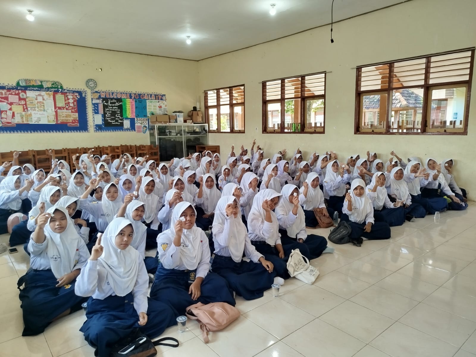 Di Hari Kartini SMP Negeri 1 Panti Laksanakan Gerakan Minum Tablet Tambah Darah