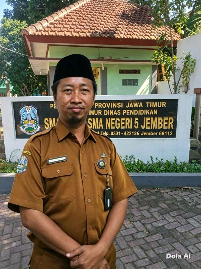 SMA Negeri 5 Jember Selenggarakan  Penyembelihan Hewan Qurban di Halaman Sekolah