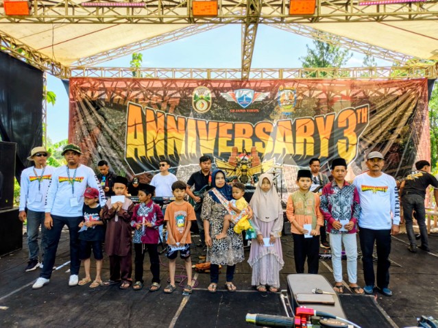Anniversary CB Club Transit Indonesia yang ke-3th,Berikan Santunan Kepada Anak Yatim